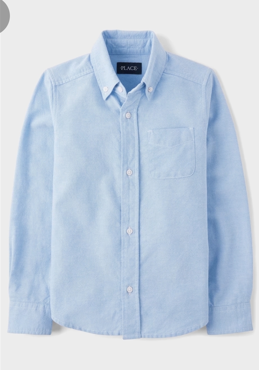 Camisa celeste nino manga larga