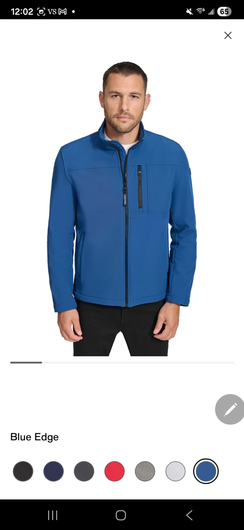 Chaqueta softshell azul hombre