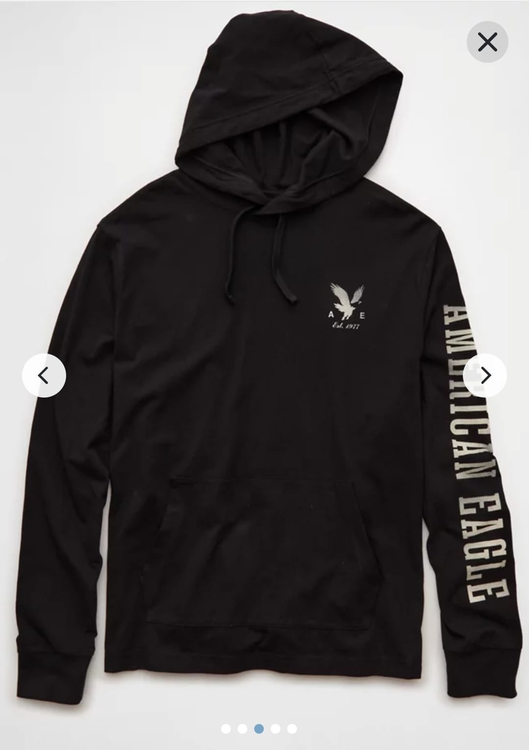 Hoodie American Eagle negro