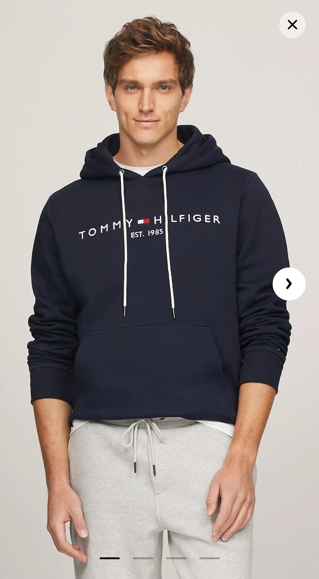 Hoodie Tommy Hilfiger azul hombre